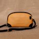Handmade Peach Charcoal Sling Bag Leather Polished